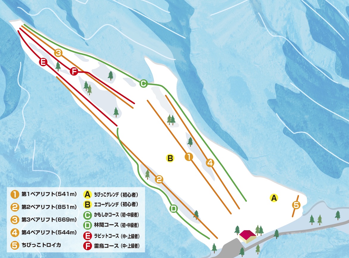 Jigatake Piste Map